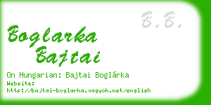 boglarka bajtai business card